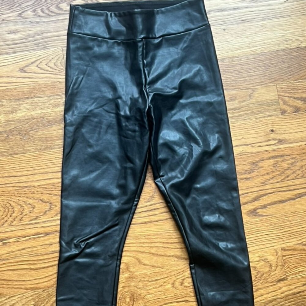 Abercrombie & Fitch Vegan Faux Leather Leggings – Women’s Size Small (Black)